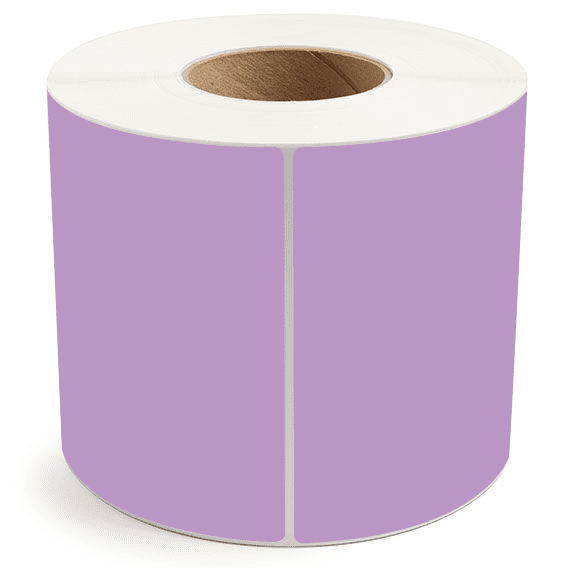 6" x 8" Grape - Direct Thermal Labels - 3" Core - Removable Adhesive