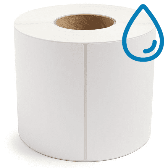 6" x 9" Polypropylene - Thermal Transfer Labels - 3" Core - Freezer Grade Adhesive