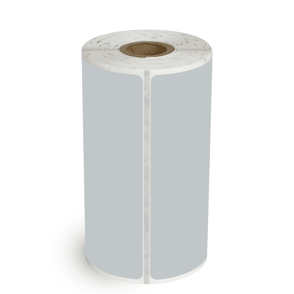 4" x 2" Gray - Direct Thermal Labels - 0.75" Core (Timing Mark) - Freezer Grade Adhesive