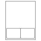 4" x 2.875"  Sheet Label