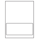 8" x 3.5"  Sheet Label