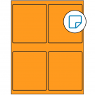 4" x 4.5"  Sheet Label