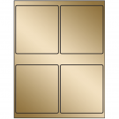 4" x 4.5"  Sheet Label