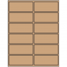 4" x 1.625"  Sheet Label