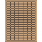 1" x 0.375"  Sheet Label