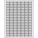 1" x 0.375"  Sheet Label
