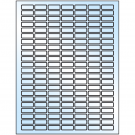 1" x 0.375"  Sheet Label