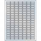 1" x 0.375"  Sheet Label