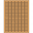 1" x 0.375"  Sheet Label