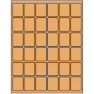 1.25" x 1.625"  Sheet Label