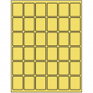 1.25" x 1.625"  Sheet Label