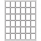 1.25" x 1.625"  Sheet Label