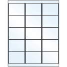 2.6875" x 2"  Sheet Label