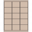 2.6875" x 2"  Sheet Label