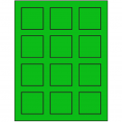 2" x 2"  Sheet Label