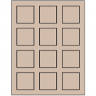 2" x 2"  Sheet Label