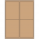 4" x 5"  Sheet Label