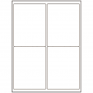 4" x 5"  Sheet Label