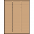 2.625" x 1"  Sheet Label
