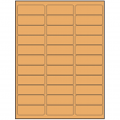 2.625" x 0.875"  Sheet Label