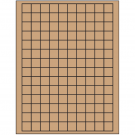 0.75" x 0.75"  Sheet Label