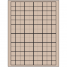 0.75" x 0.75"  Sheet Label