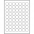 1" x 1"  Sheet Label