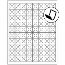 1" x 1"  Sheet Label