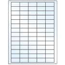 1.5" x 0.75"  Sheet Label