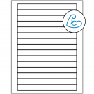 7" x 0.68"  Sheet Label