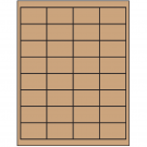 2" x 1.25"  Sheet Label