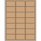 2.5" x 1.5"  Sheet Label