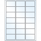 2.5" x 1.5"  Sheet Label