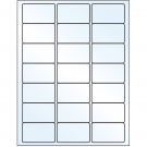 2.5" x 1.5"  Sheet Label