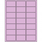 2.5" x 1.5"  Sheet Label