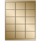 2.625" x 2"  Sheet Label