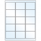 2.625" x 2"  Sheet Label