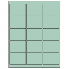 2.625" x 2"  Sheet Label