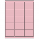 2.625" x 2"  Sheet Label