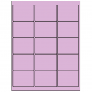 2.625" x 2"  Sheet Label