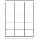 2.625" x 2"  Sheet Label