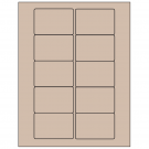 3" x 2"  Sheet Label