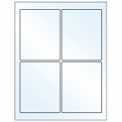 3.75" x 4.75"  Sheet Label