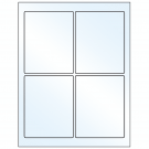 3.75" x 4.75"  Sheet Label