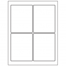 3.75" x 4.75"  Sheet Label