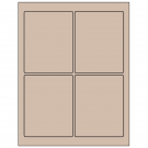 3.75" x 4.75"  Sheet Label