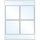 4" x 4"  Sheet Label