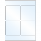 4" x 4"  Sheet Label