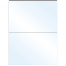 4.25" x 5.5"  Sheet Label