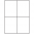 4.25" x 5.5"  Sheet Label